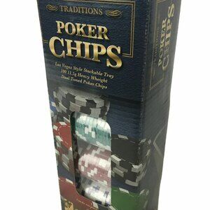 Traditions 100 Poker Chips Las Vegas style 11.5g